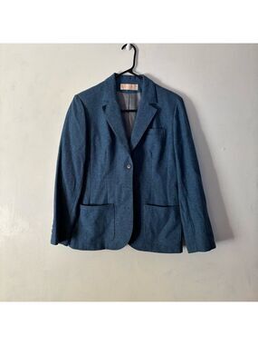Vintage Pendleton Blue Virgin Wool Blazer Women’s M Career Office Jacket